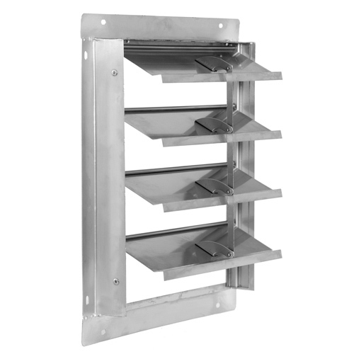 Stainless Steel frame and blades - Rear flanged 10"-36"