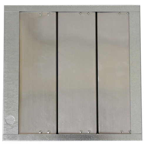 Galvanized frame / Aluminum blades - 8"-30" - No flange - Exhaust or Supply